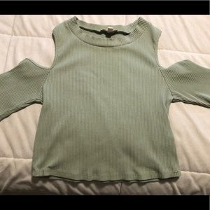 Mint green top